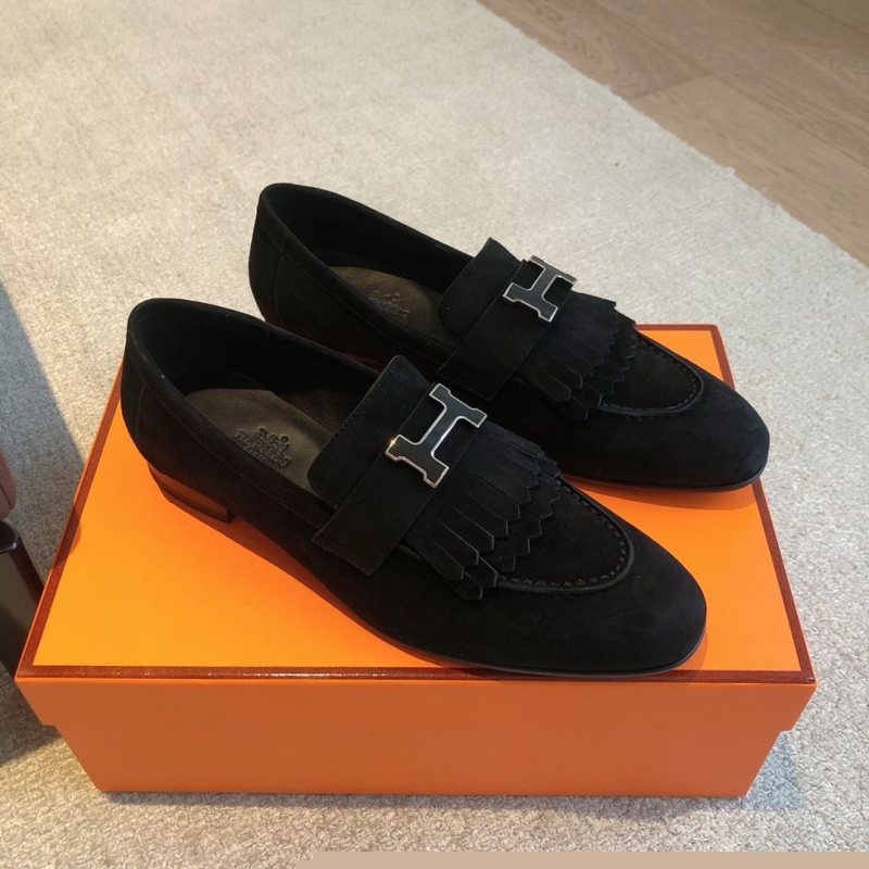H**mes leather shoes
